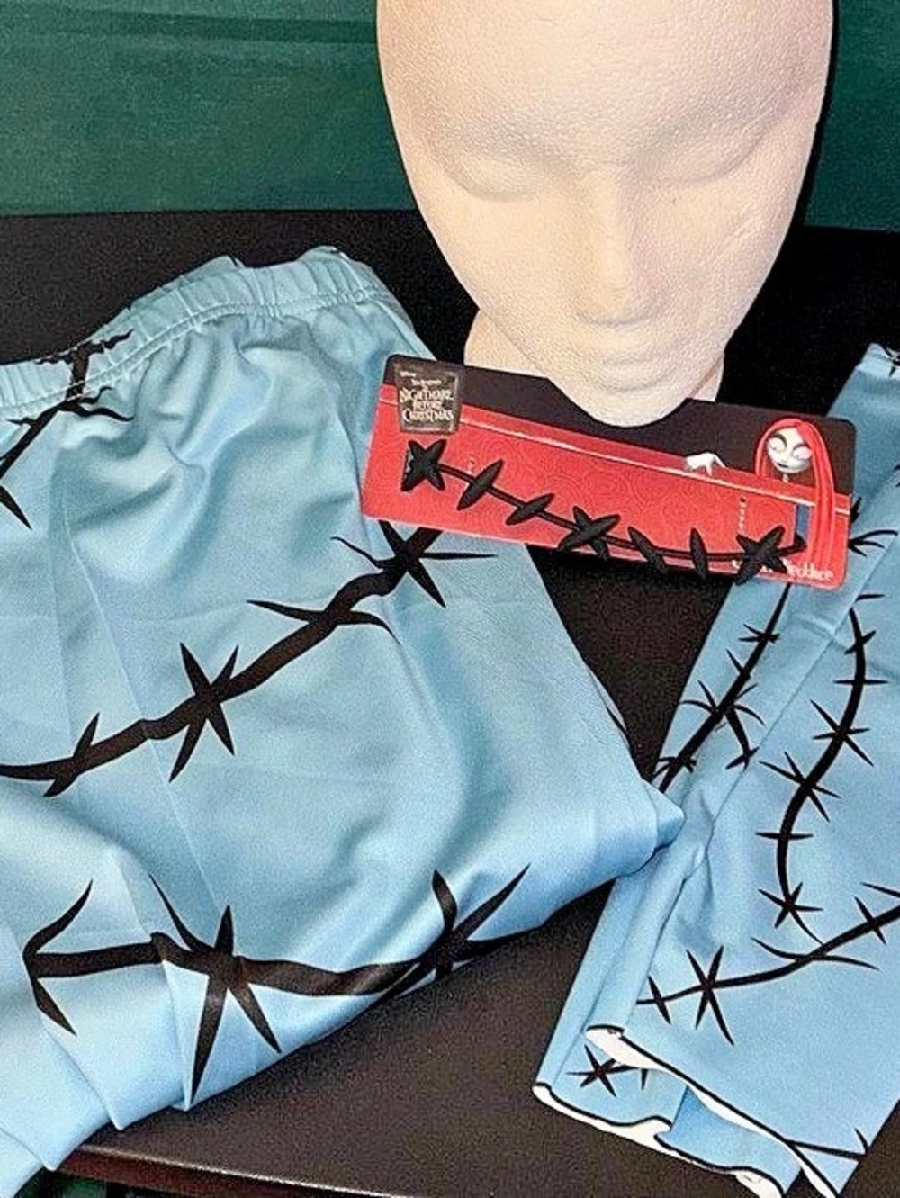 Disney The Nightmare Before Christmas Sally Lounge Pants/Glovettes/Stitch Choker